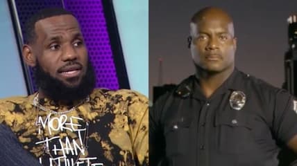 LeBron James LAPD officer