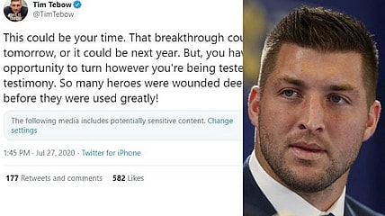 Tim Tebow Twitter censored Biblical video