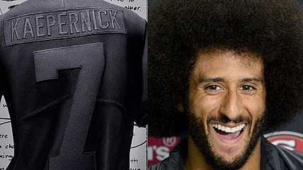 Nike Colin Kaepernick jersey anthem kneeling