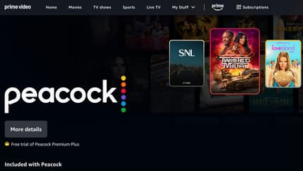 peacock premium plus on amazon prime