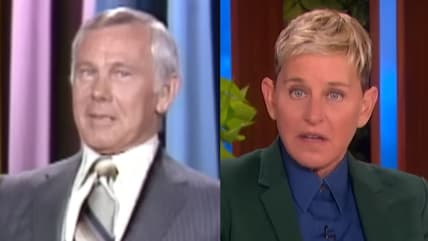 Johnny Carson Ellen DeGeneres