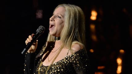 Feb 24, 2013; Hollywood, CA, USA; Barbra Streisand sings during the Oscar telecast at the Dolby Theatre. Mandatory Credit: