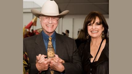 Linda Gray and Larry Hagman