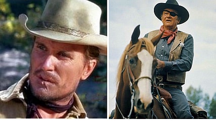 John Wayne Robert Duvall punch True Grit