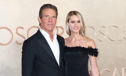 Mar 2, 2025; Los Angeles, CA, USA; Dennis Quaid and Laura Savoie at the 97th Oscars at the Dolby Theatre at Ovation Hollywood in