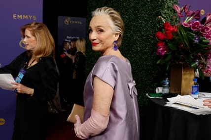 Sept. 15, 2024; Los Angeles, CA, USA; Kristin Scott Thomas at the 76th Emmy Awards at the Peacock Theater on Sunday, Sept. 15,