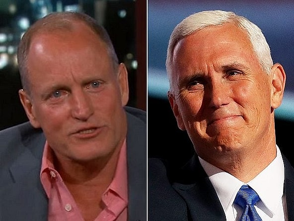 woody harrelson mike pence