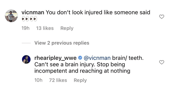 Rhea Ripley Brain Injury