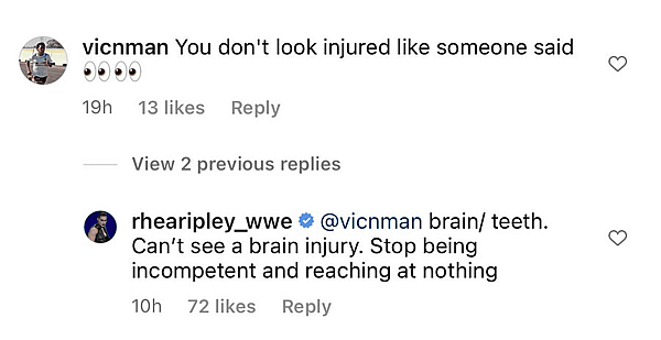 Rhea Ripley Brain Injury