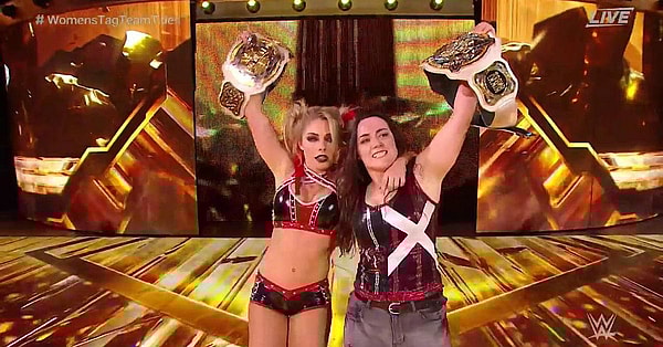 Nikki Cross and Alexa Bliss