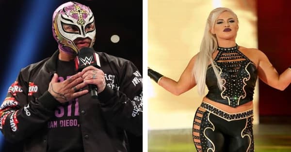 Dana Brooke and Rey Mysterio In Quarantine
