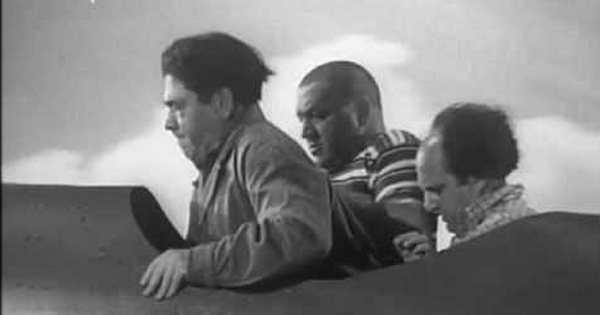 Three Stooges build airplane