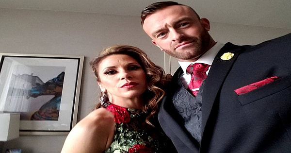 Mickie James and Nick Aldis