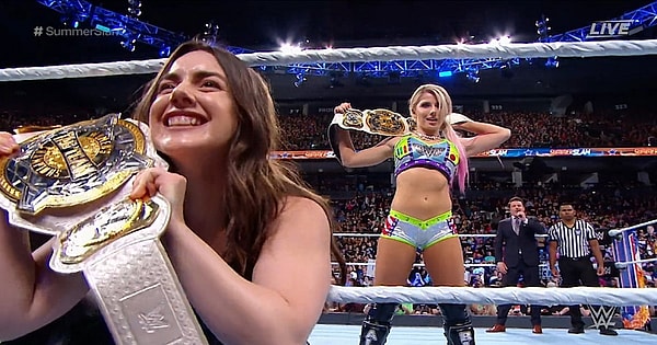 Nikki Cross and Alexa Bliss