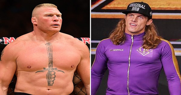 Matt riddle in Trouble with brock lesnar