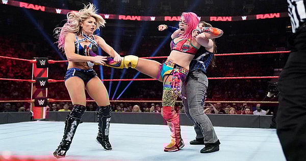 The Kabuki Warriors versus Nikki Cross and Alexa Bliss