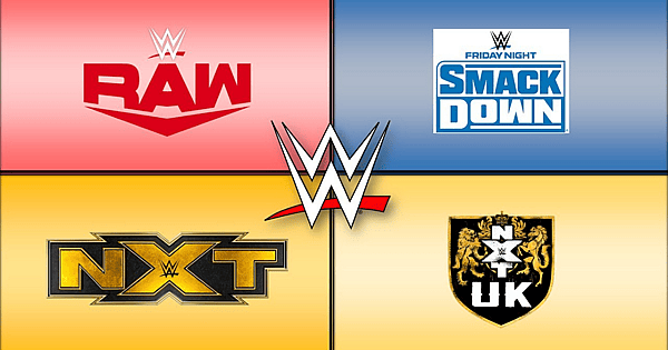 NXT, Raw, SmackDown, NXT UK