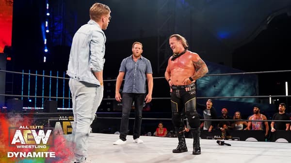 Orange cassidy and Chris Jericho at Fyter Fest