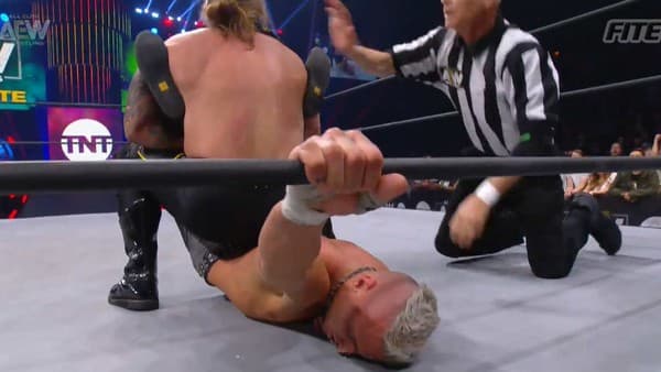 Darby Allin suffered an injury during a handicap match