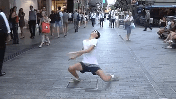 prank, limbo, blindfold