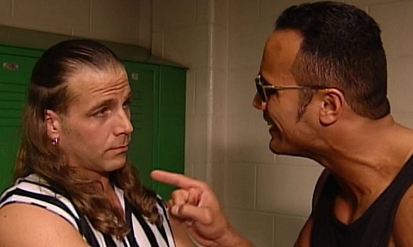 Shawn Michaels chewed out The Rock for a dropkick