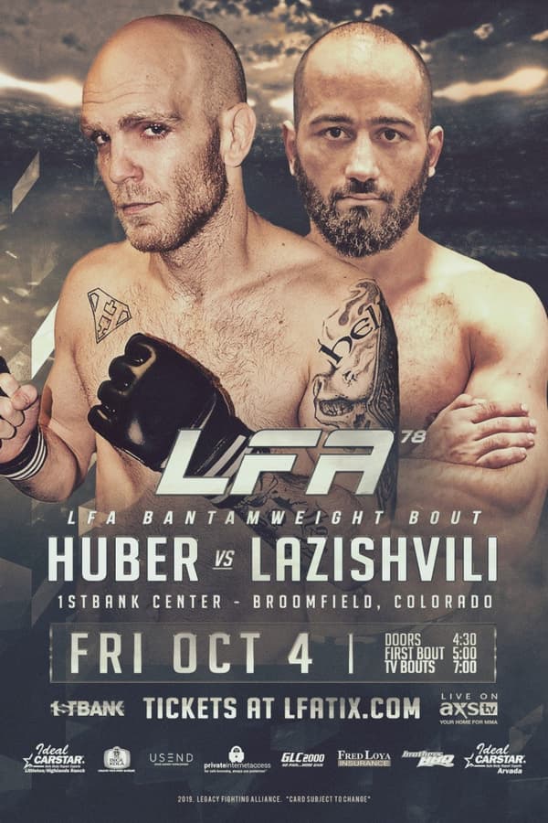 Unbeaten rising prospect Zviad Lazishvili will represent Kaizen MMA at Legacy Fighting Alliance 78 in October, taking on Josh Huber.