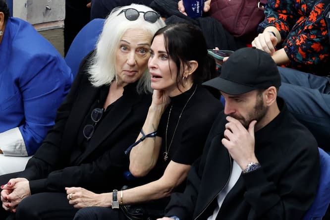 Tennis: US Open / courteney cox