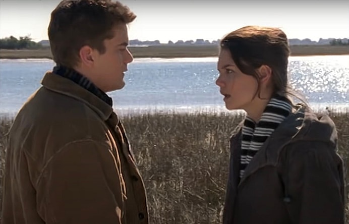 katie holmes and joshua jackson in dawson's creek