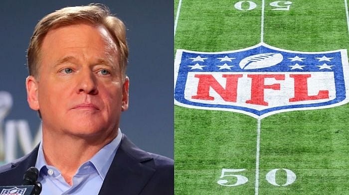 NFL Roger Goodell end zone social justice anthem protests