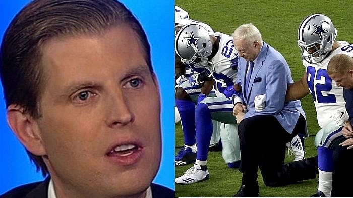 Dallas Cowboys Eric Trump NFL Jerry Jones anthem protest
