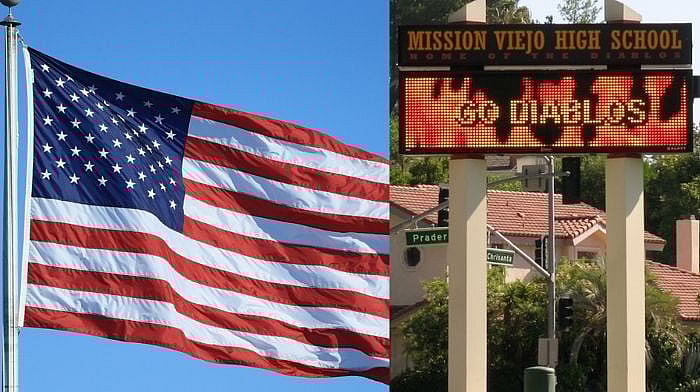 singing national anthem