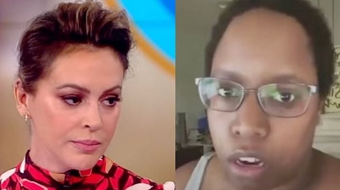 Alyssa Milano black person Savannah Edwards TikTok