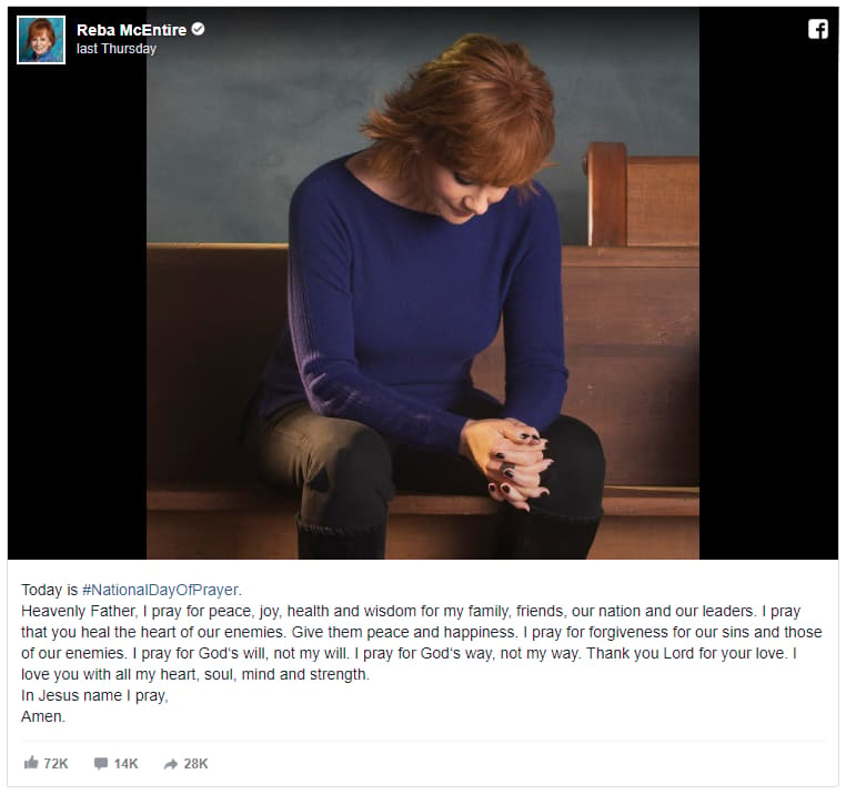 reba prayer