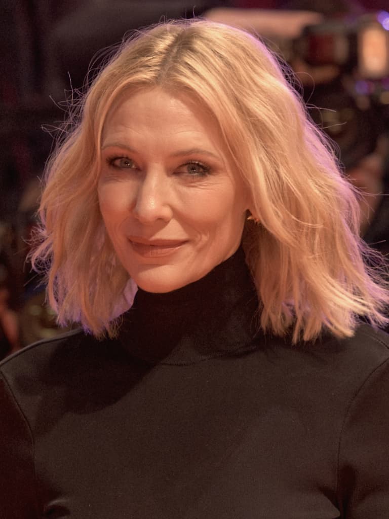 cate blanchett black shirt