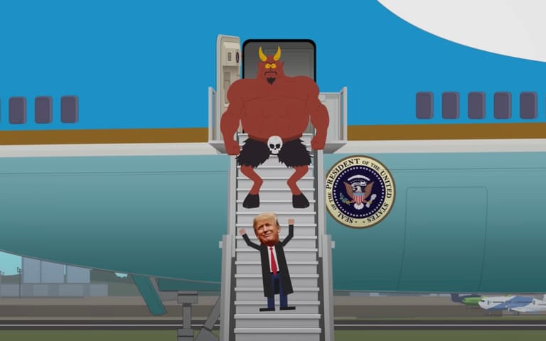 south park trump and satan
