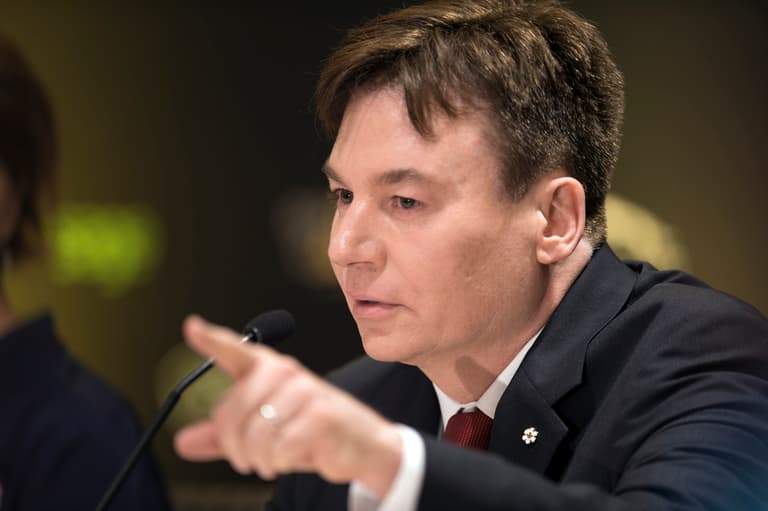 mike myers press conference