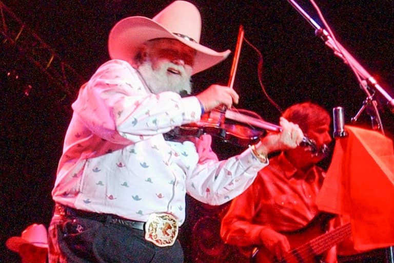 Southern Rock band Charlie Daniels plays at the William A. Floyd Amphitheater during the Freedom Weekend Aloft at the Anderson