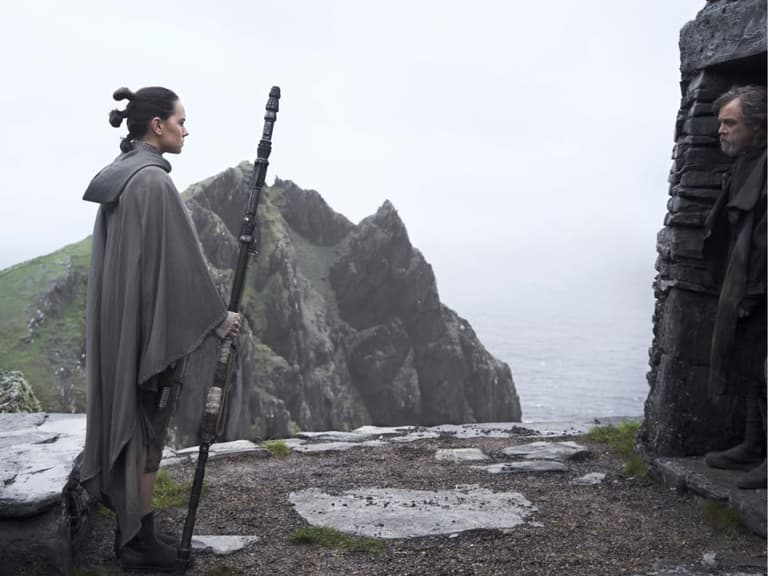 Skywalker and Rey The Last Jedi Walt Disney Studios Motion Pictures