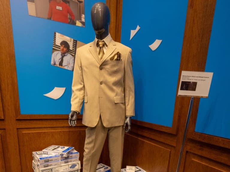 The Office Costumes on display at The Paley Museum