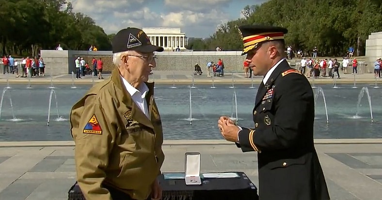 WWII Vet Clarence Smoyer surprised with Army bronze star after nearly 75 years
