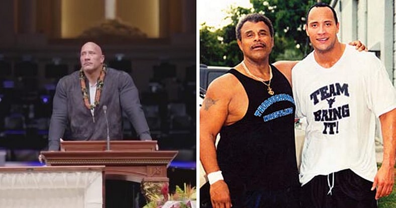Dwayne The Rock Johnson dad Rocky "Soul Man" Johnson