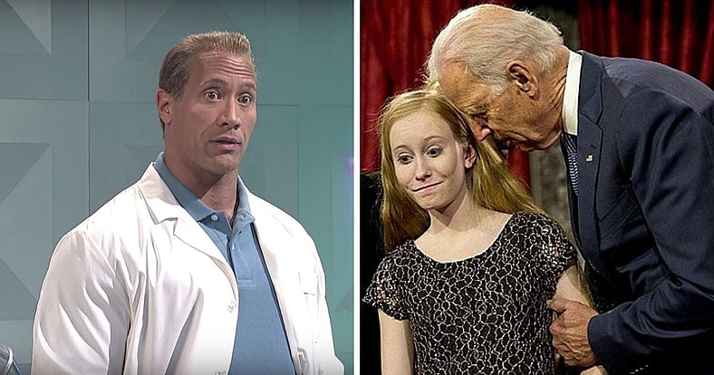 The Rock Joe Biden child molestation