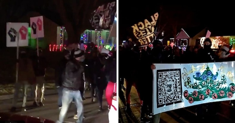 Candy Cane Lane BLM Black Lives Matter Wisconsin kids cancer charity