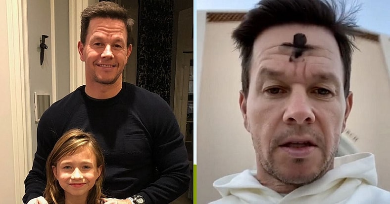 Mark Wahlberg ashes Christian Catholic
