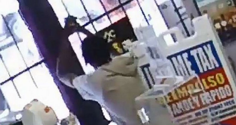 criminal gets locked in store