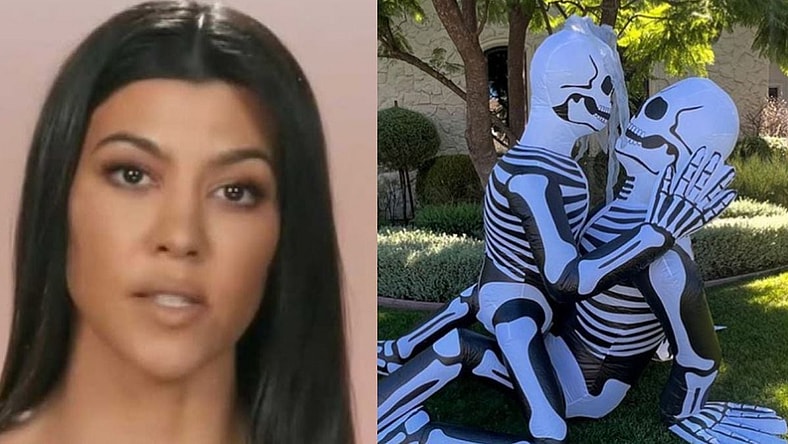 Kourtney Kardashian halloween decorations