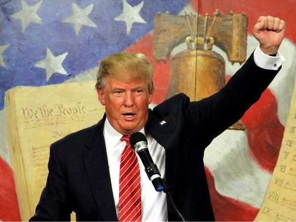 Donald Trump American Flag Constitution