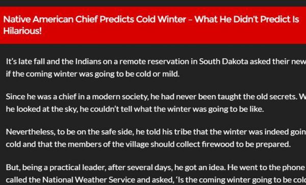 joke, winter, Native American