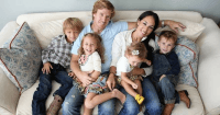 Chip and Joanna Gaines with kids