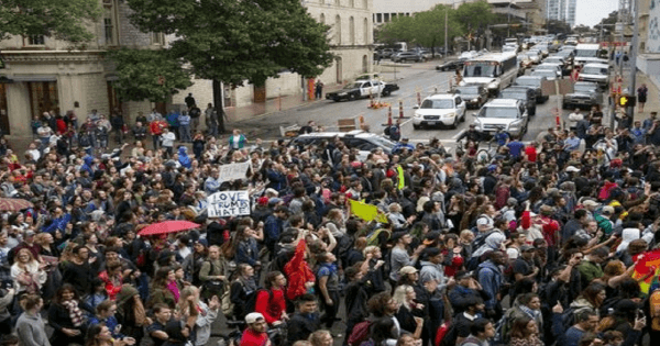 anti-Trump protest